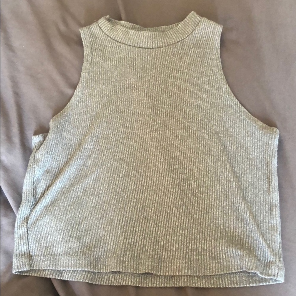 Grey crop top
